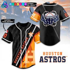 Houston Astros MLB Customized Black Orange Baseball Jersey