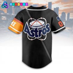 Houston Astros MLB Customized Black Orange Baseball Jersey