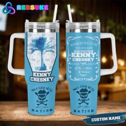 Kenny Chesney No Shoes Nation Blue Customized Stanley Tumbler