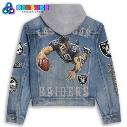 Las Vegas Raiders NFL Hoodie Denim Jacket