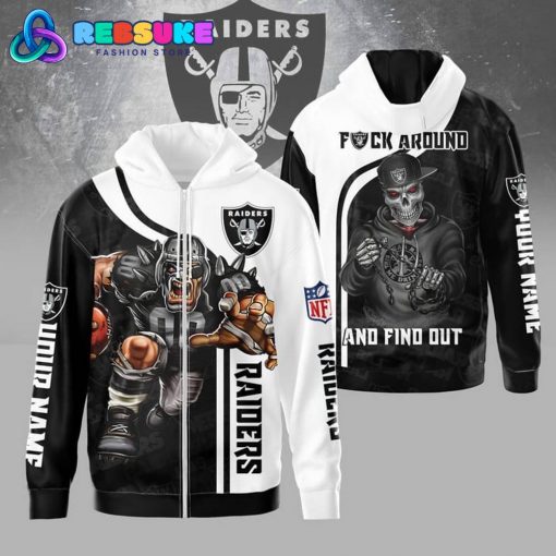 Las Vegas Raiders Around And Find Out Zip Hoodie