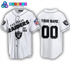 Las Vegas Raiders NFL Personalized Baseball Jersey