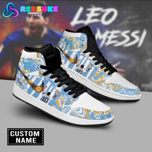 Lionel Messi GOAT Custom Name Nike Air Jordan 1