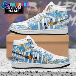 Lionel Messi GOAT Custom Name Nike Air Jordan 1
