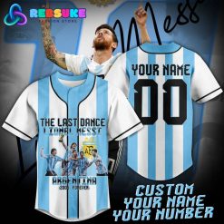 Lionel Messi The Last Dance Argentina Customized Baseball Jersey