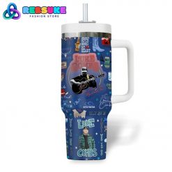 Luke Combs Beer Never Broke My Heart Blue Stanley Tumbler