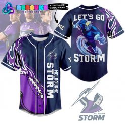 Melbourne Storm NRL Go Storm Baseball Jersey
