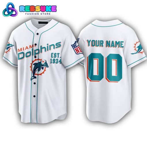 Miami Dolphins Football Team Customized Baseball Jersey