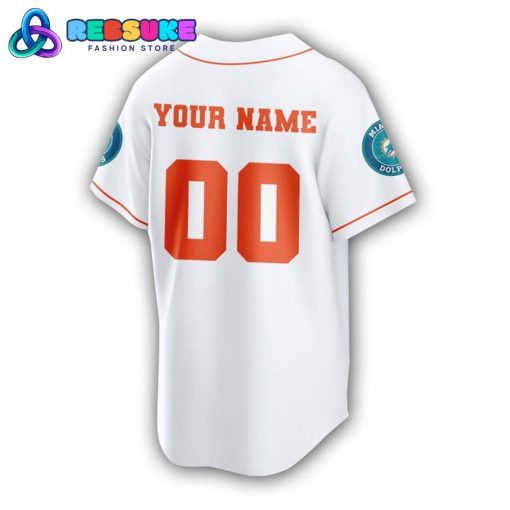 Miami Dolphins NFL Personalized Baseball Jersey