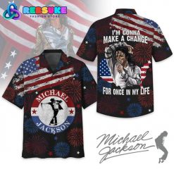 Michael Jackson Happy Independence Day Black Hawaiian Shirt