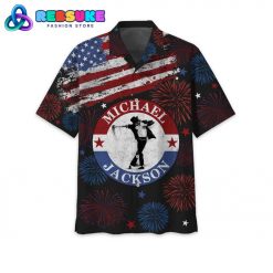 Michael Jackson Happy Independence Day Black Hawaiian Shirt