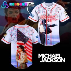 Michael Jackson Happy Independence Day Customized Baseball Jersey
