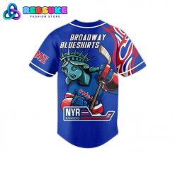 New York Rangers Broadway Blueshirts Customized Baseball Jersey