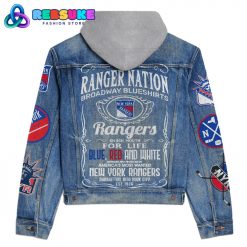New York Rangers NHL Nation Hoodie Denim Jacket