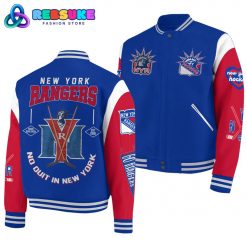 New York Rangers No Out In Baseball Jacket
