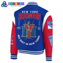 New York Rangers No Out In Baseball Jacket