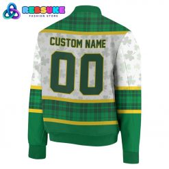 New York Rangers St Patrick Day Customized Baseball Jacket