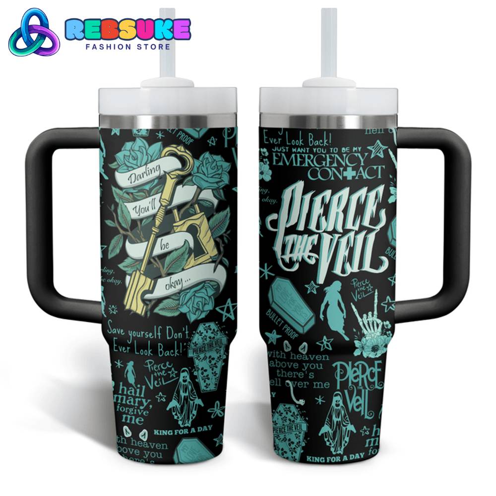 Pierce The Veil Ever Look Back Black Stanley Tumbler