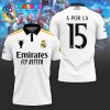 Real Madrid UEFA Champions League 2024 White Polo Shirts