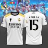 Real Madrid UEFA Champions League 2024 Champion Shirt