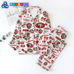 San Francisco 49ers Bang Band Niner Gang White Pajamas Set