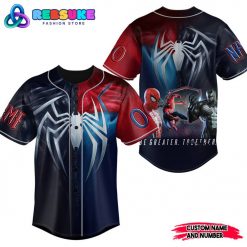 Spider-Man vs Venom Customized Baseball Jersey