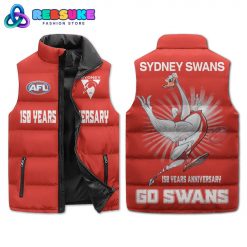 Sydney Swans AFL 150 Years Anniversary Sleeveless Puffer Down Vest