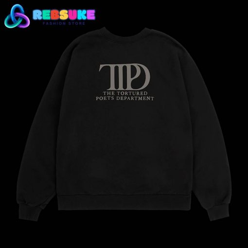 Taylor Swift The Tortured Poets Department Black Sweater