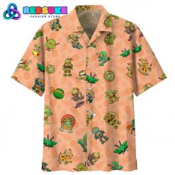 Teenage Mutant Ninja Turtles Orange Hawaiian Shirt