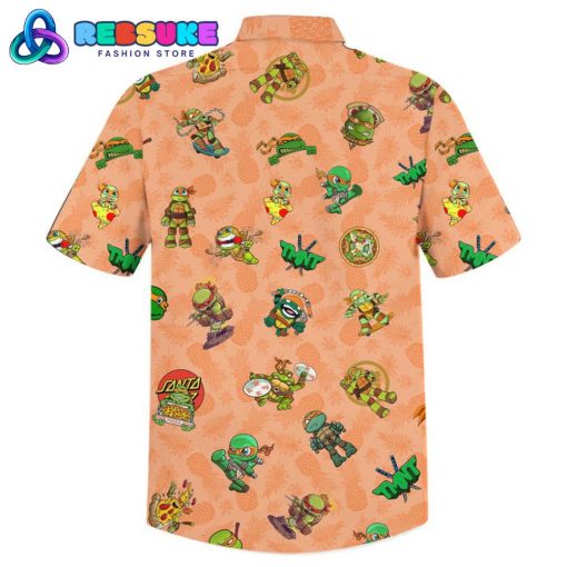 Teenage Mutant Ninja Turtles Orange Hawaiian Shirt