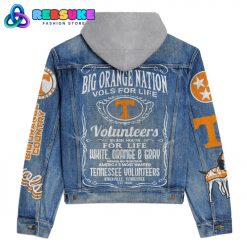 Tennessee Volunteers Big Orange Nation Hoodie Denim Jacket