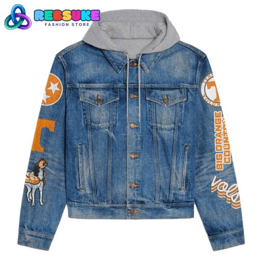 Tennessee Volunteers Big Orange Nation Hoodie Denim Jacket