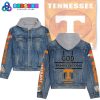 Tennessee Volunteers Big Orange Nation Hoodie Denim Jacket