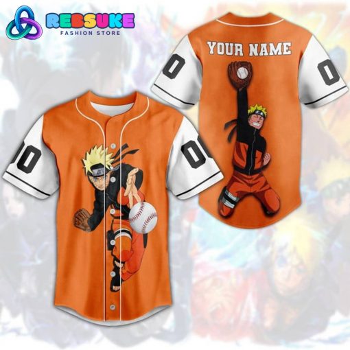 Uzumaki Naruto Custom Name Baseball Jersey