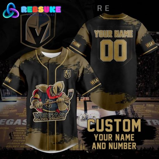 Vegas Golden Knights NHL Custom Name Baseball Jersey