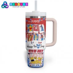 Winnie the Pooh Happy Independence Day 40 oz Stanley Tumbler
