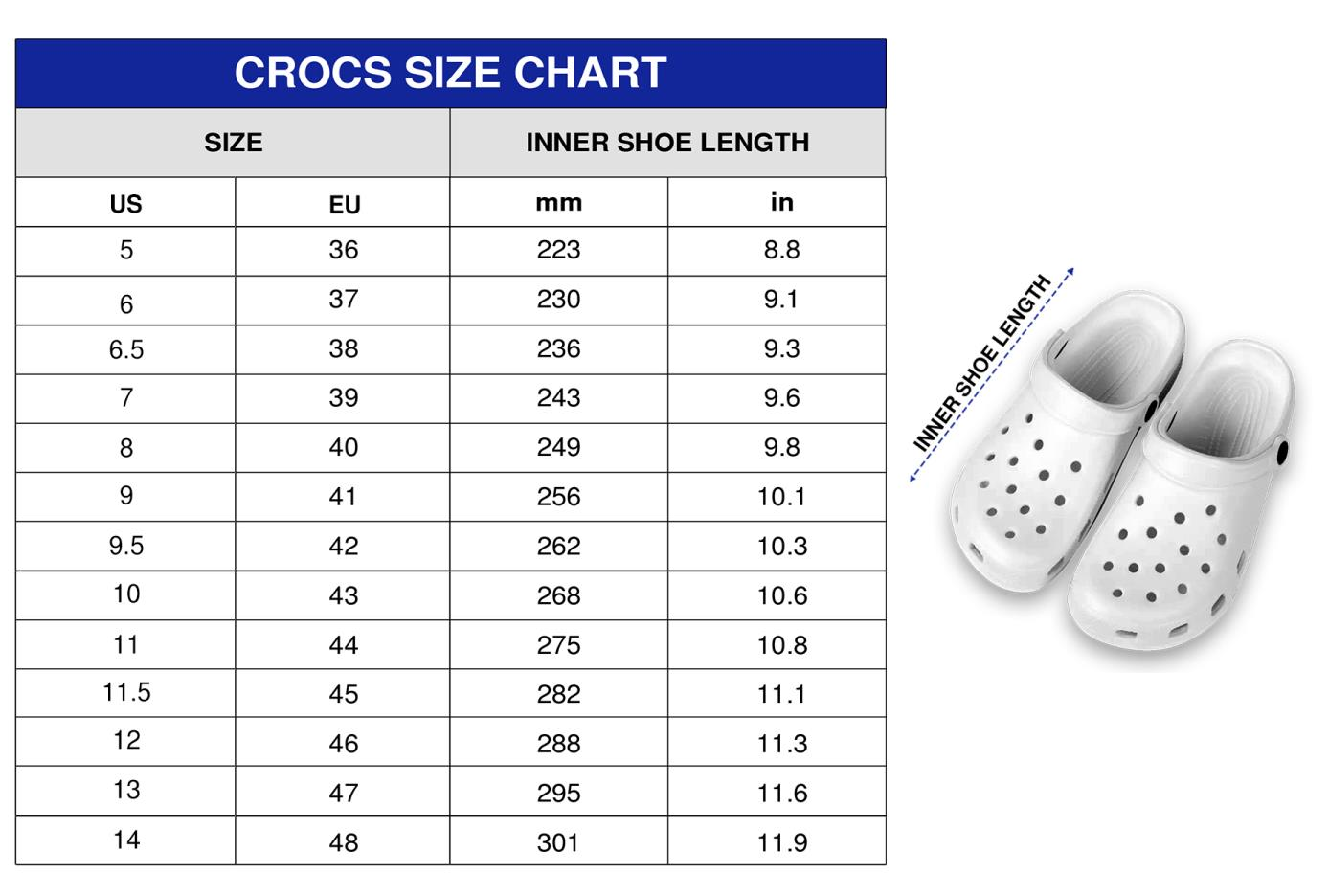 Crocs Size