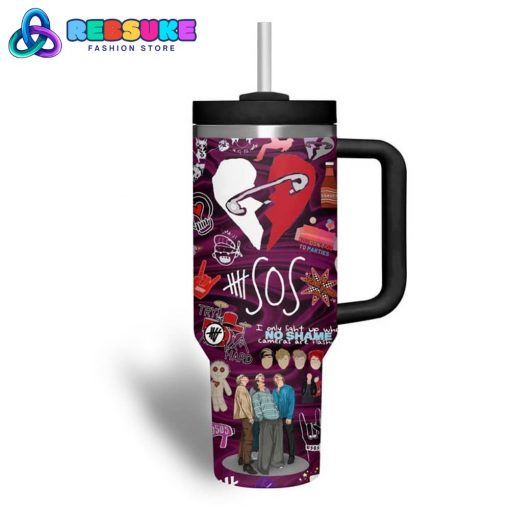 5 Seconds Of Summer Dark Pink Stanley Tumbler