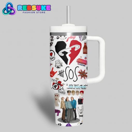 5 Seconds Of Summer White Stanley Tumbler