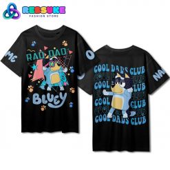 Bluey Cool Dads Club Black Shirt