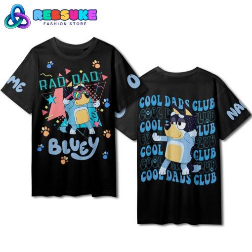 Bluey Cool Dads Club Black Shirt