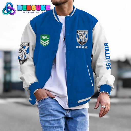 Canterbury-Bankstown Bulldogs NRL Custom Name Baseball Jacket