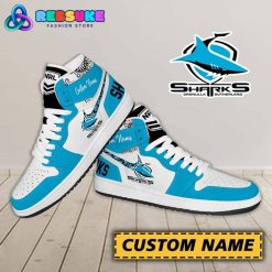 Cronulla-Sutherland Sharks NRL Custom Name Nike Air Jordan 1