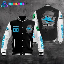 Cronulla-Sutherland Sharks NRL Personalized Baseball Jacket