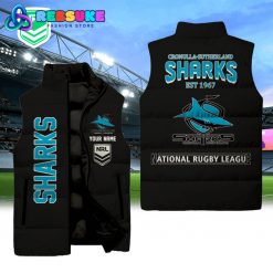 Cronulla-Sutherland Sharks NRL Sleeveless Puffer Down Vest