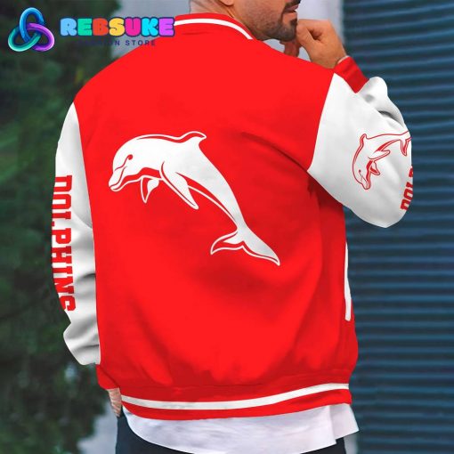 Dolphins NRL Custom Name Baseball Jacket