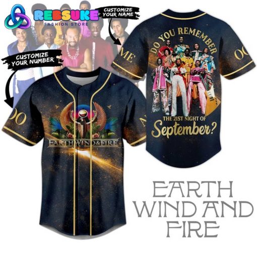 Earth Wind And Fire Do You Remember Customized Baseball Jersey