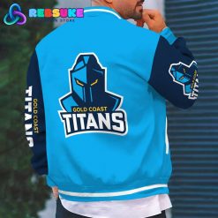 Gold Coast Titans NRL Custom Name Baseball Jacket