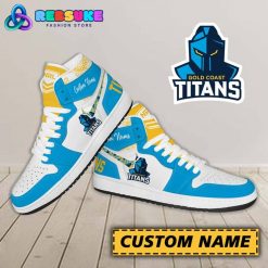 Gold Coast Titans NRL Custom Name Nike Air Jordan 1