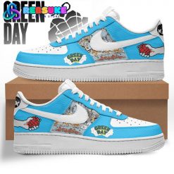 Green Day Rock Band Limited Edition Blue Nike Air Force 1